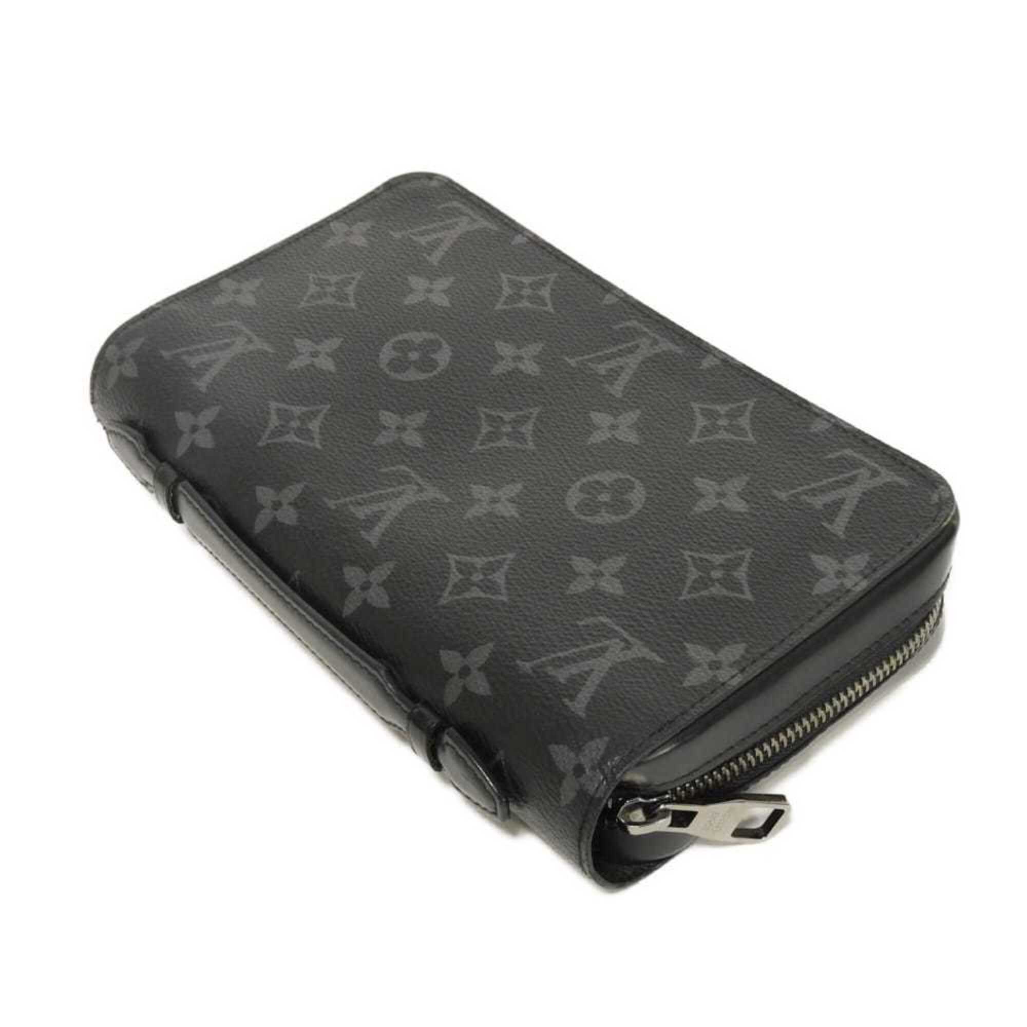 Louis Vuitton Black Monogram Eclipse Noir Monogram Eclipse Long Wallet (Bi-Fold) (Pre-Owned)