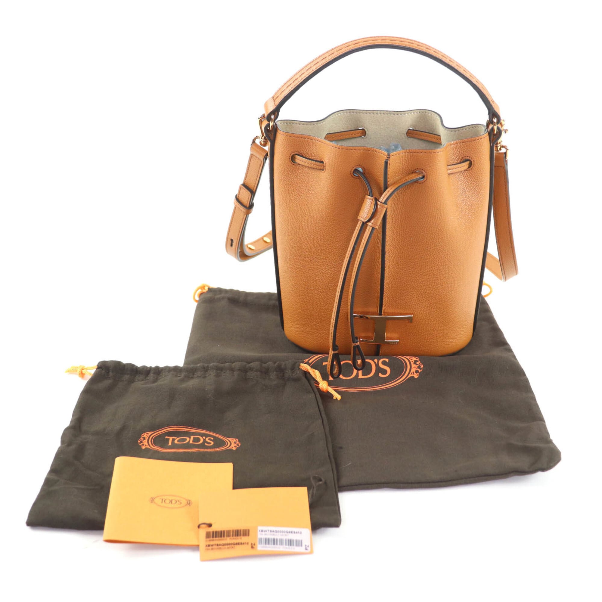 Tod's Brown Leather Shoulder Bag (Pre-Owned)