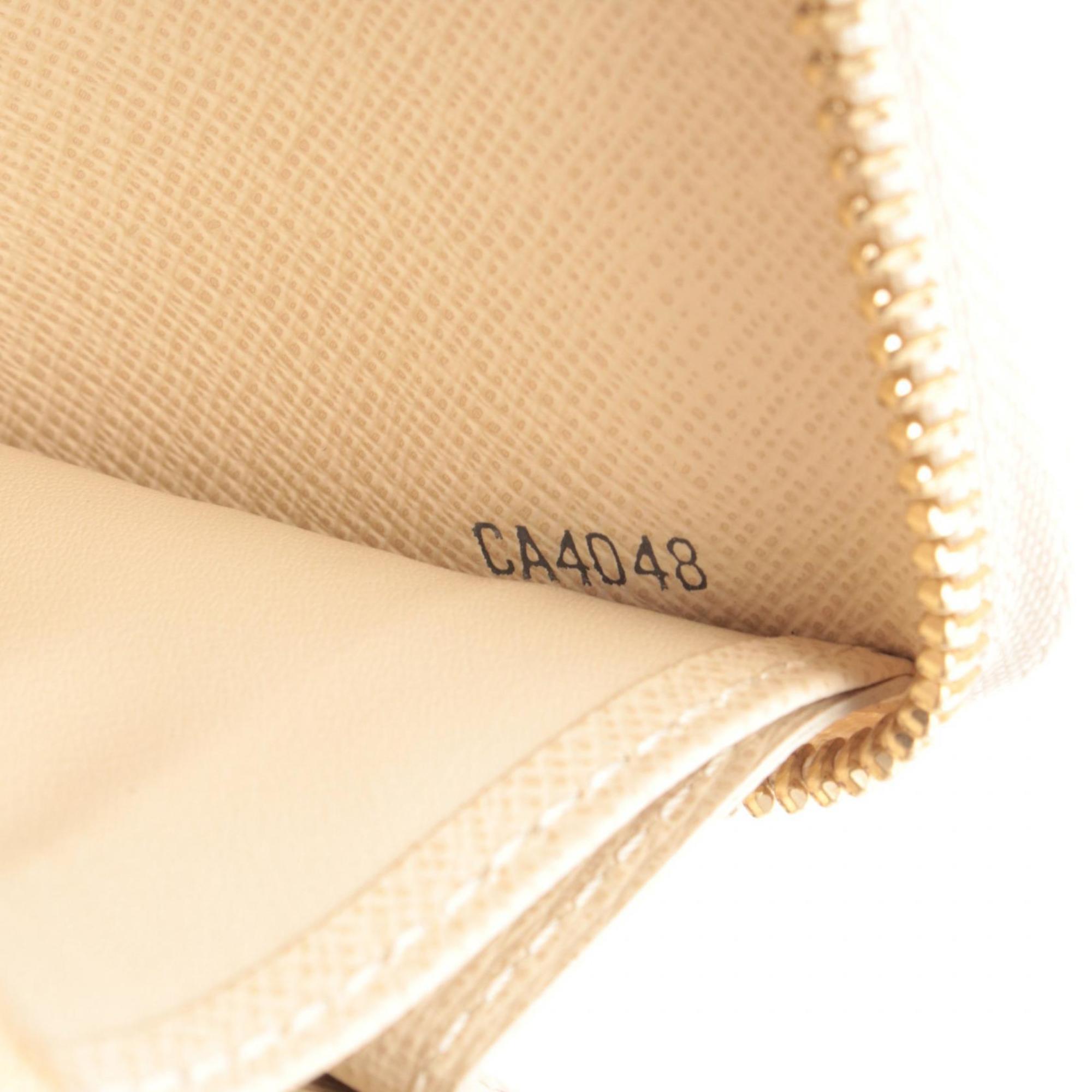 Louis Vuitton Damier Azur White Coated Canvas Long Wallet (Bi-Fold) (Pre-Owned)