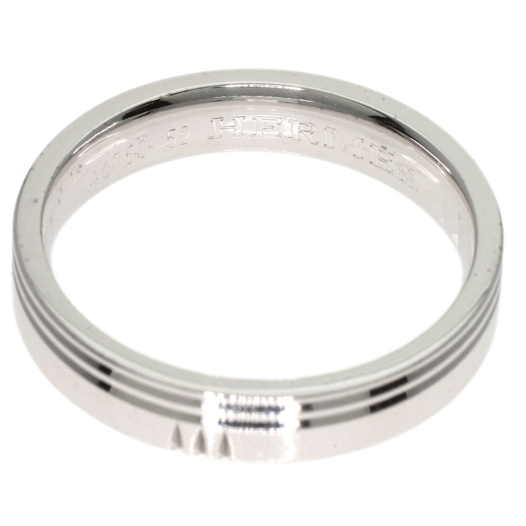 Hermes White Gold (18K) Band Ring (Pre-Owned)