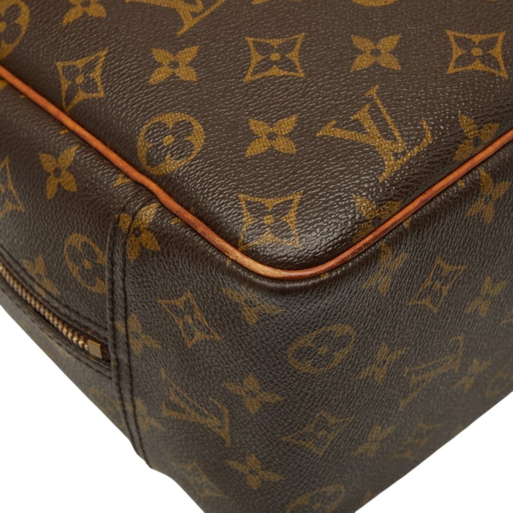 Louis Vuitton Brown Pvc Leather Handbag (Pre-Owned)
