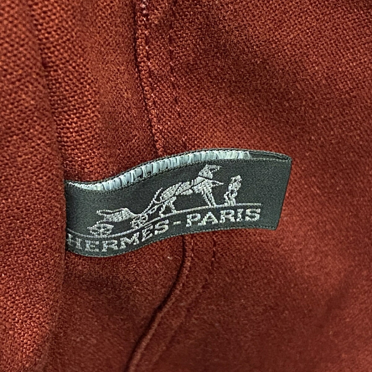 Hermes Red Color Canvas Tote Bag (Pre-Owned)