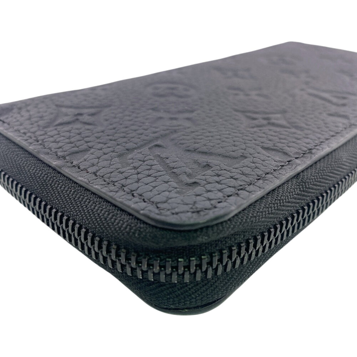 Louis Vuitton Taurillon Black Leather Long Wallet (Bi-Fold) (Pre-Owned)