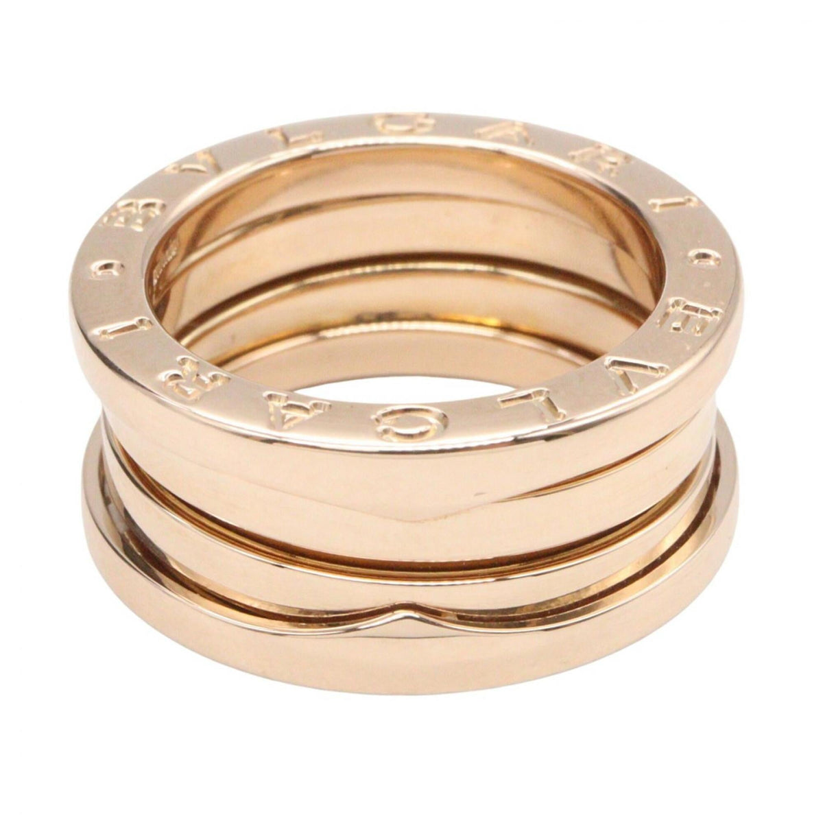 Bvlgari Gold Pink Gold (18K) Band Ring (Pre-Owned)