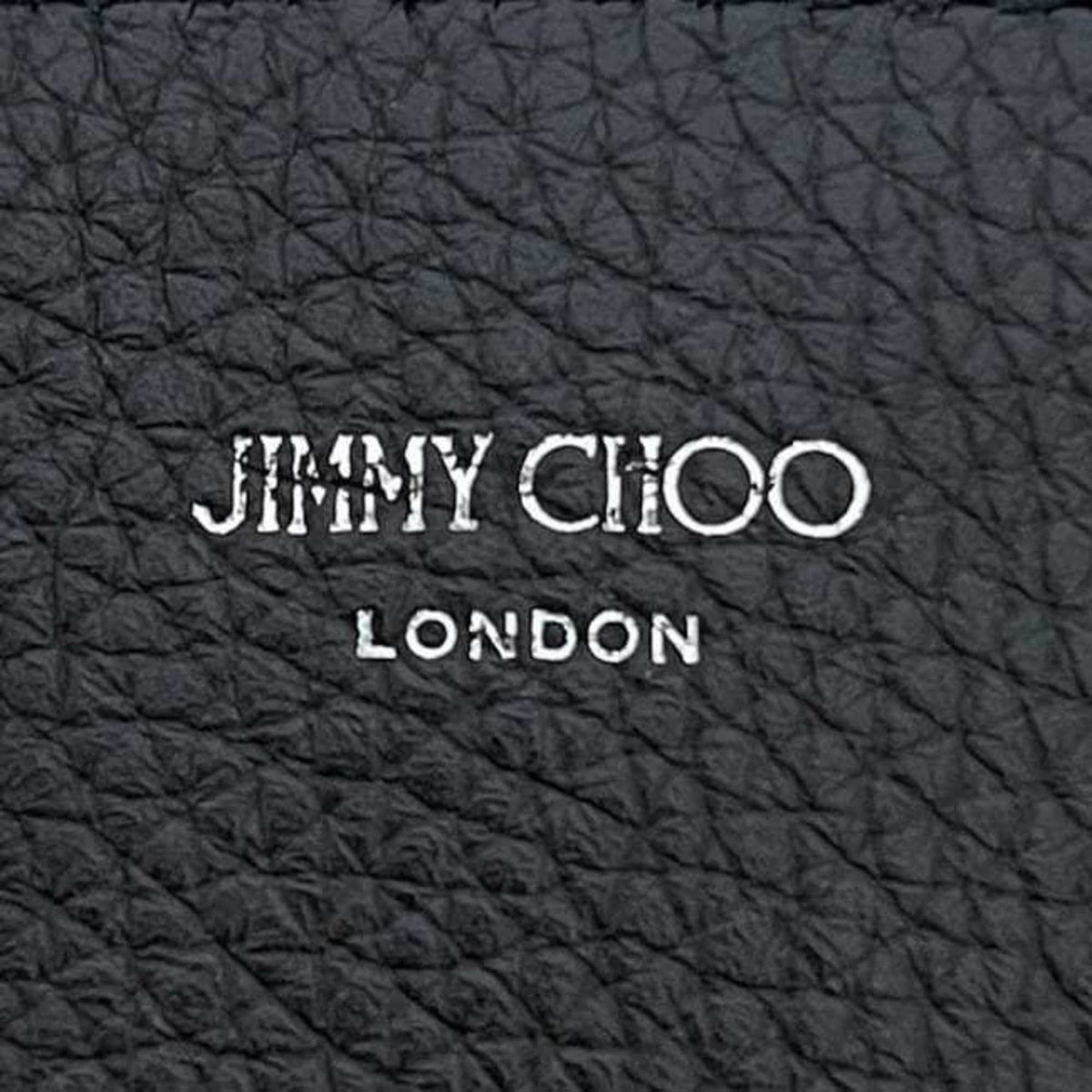 Jimmy Choo Black Leather Coin Purse/Coin Case (Pre-Owned)