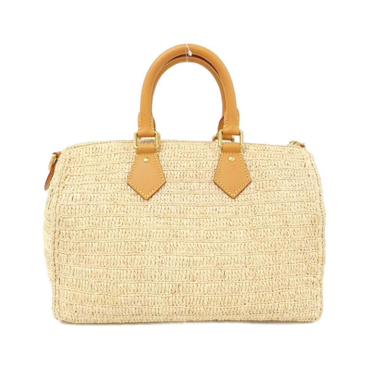 Louis Vuitton Beige Natural Raffia Boston Bag (Pre-Owned)