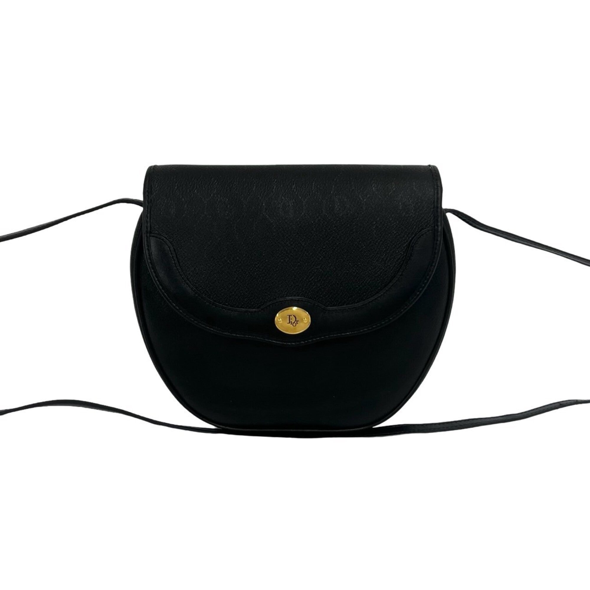 Christian Dior Black Leather Pvc Shoulder Bag (Pre-Owned)