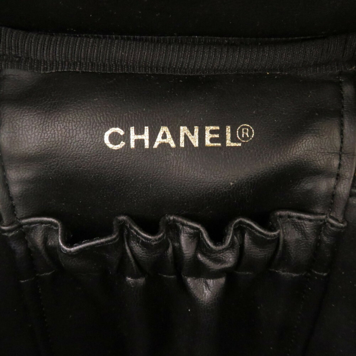 Chanel Black Grained Calfskin Handbag Vanity Bag (Pre-Owned)