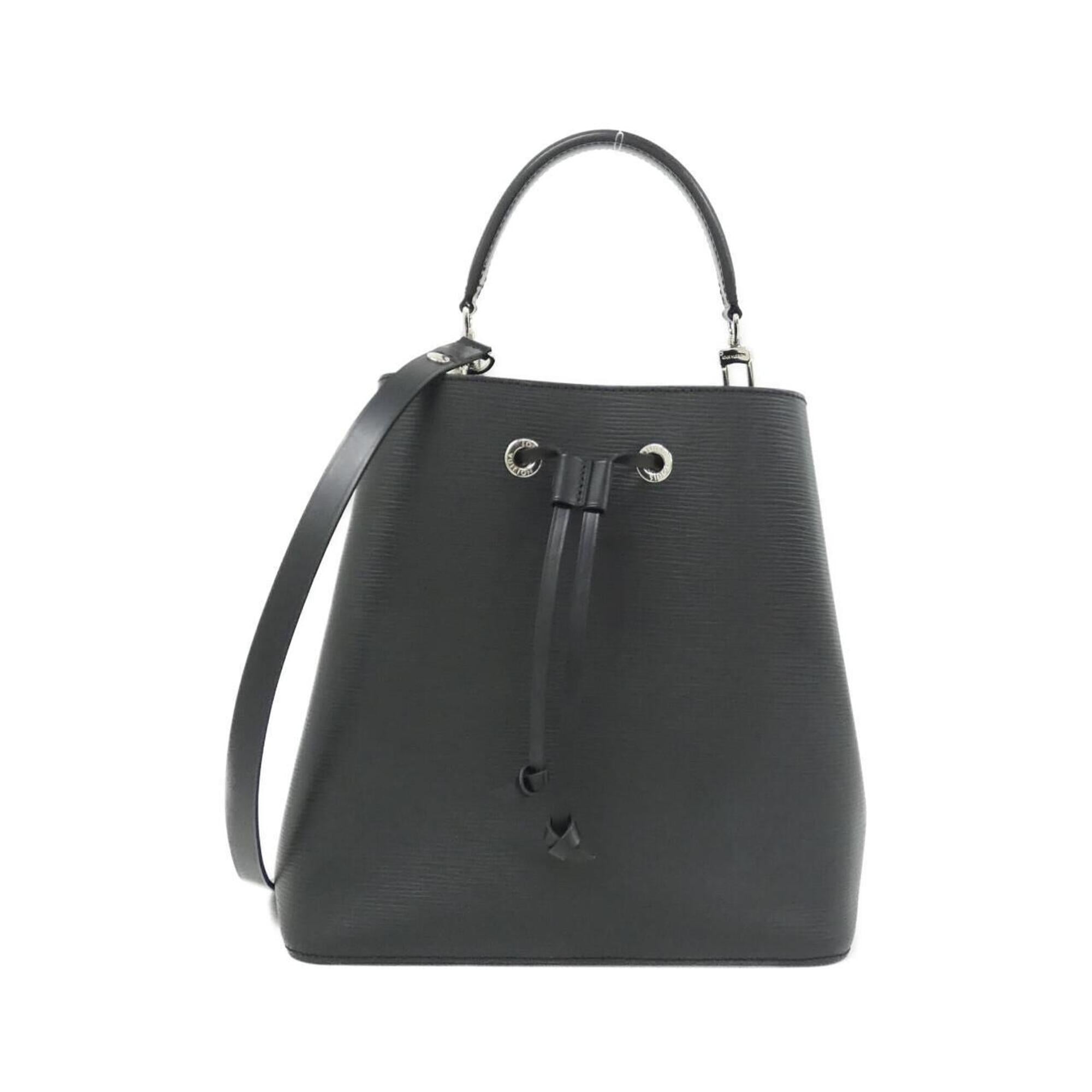 Louis Vuitton Black Leather Shoulder Bag (Pre-Owned)