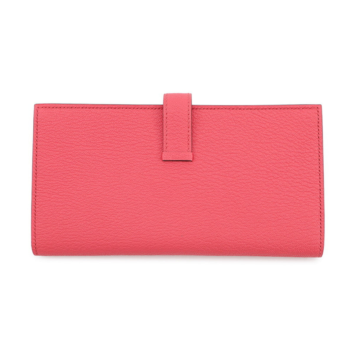 Hermes Rose Azalee Chevre Myzore Leather Long Wallet (Bi-Fold) (Pre-Owned)
