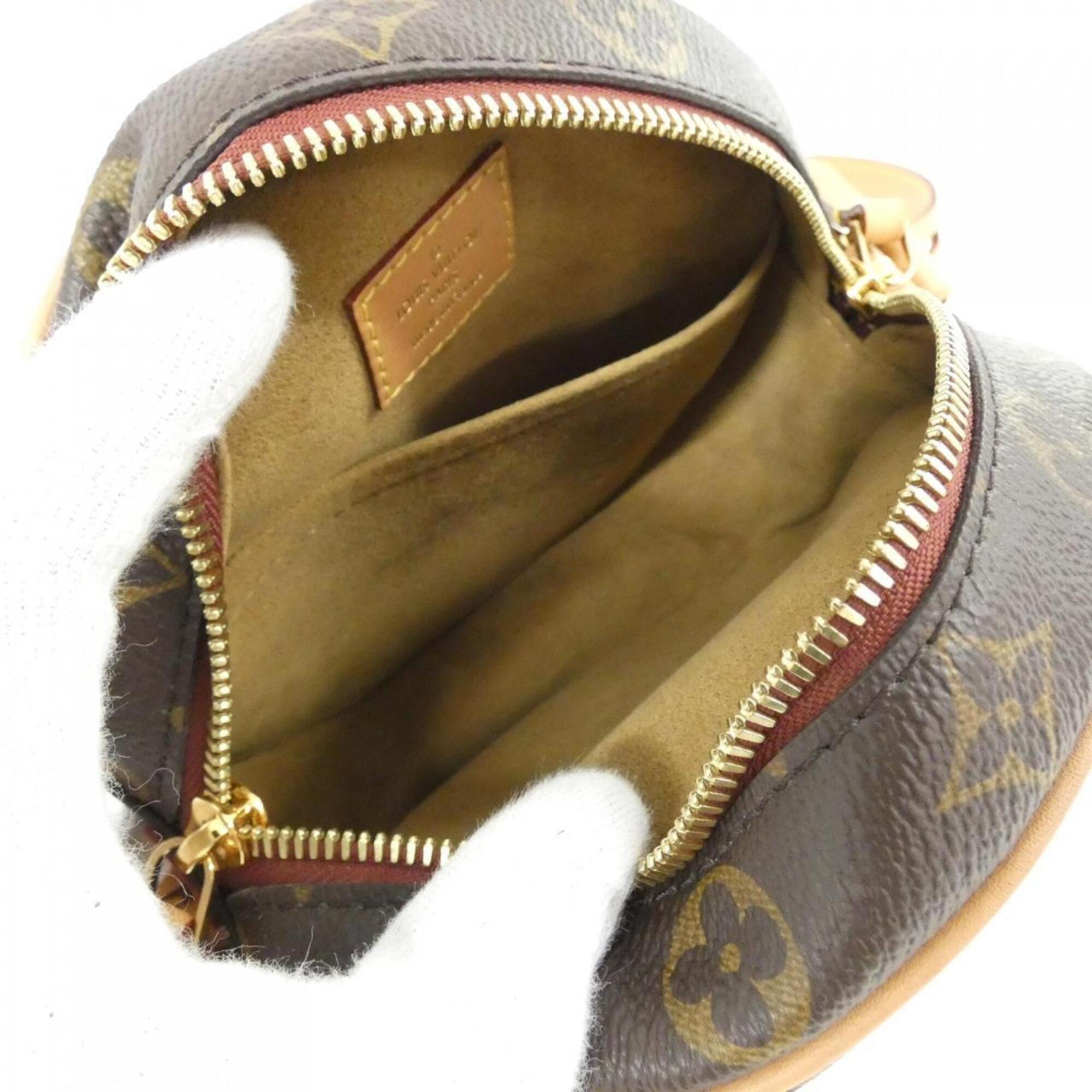 Louis Vuitton Marron Coated Canvas Shoulder Bag (Pre-Owned)