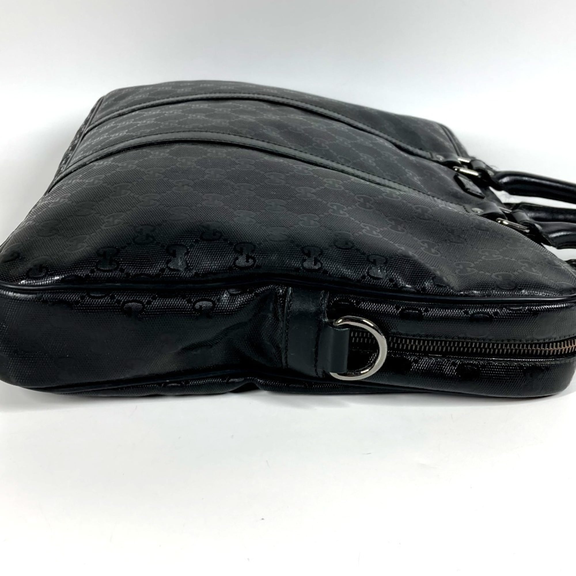 Gucci Black Gg Imprimé Handbag Tote Bag (Pre-Owned)