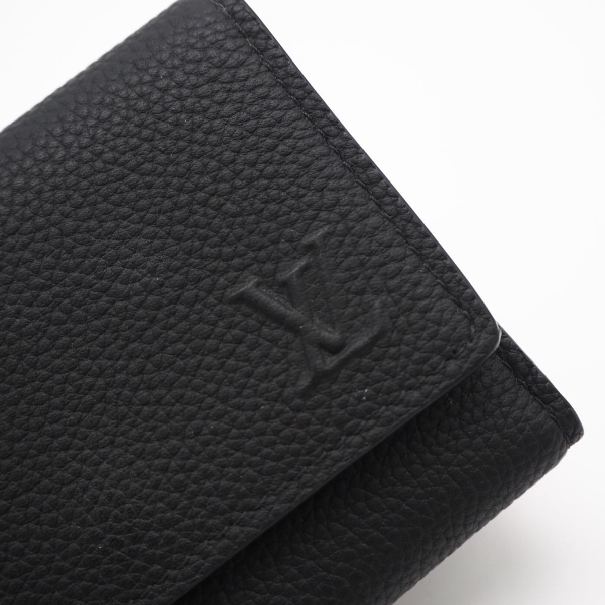 Louis Vuitton Black Noir Leather Wallet (Tri-Fold) (Pre-Owned)