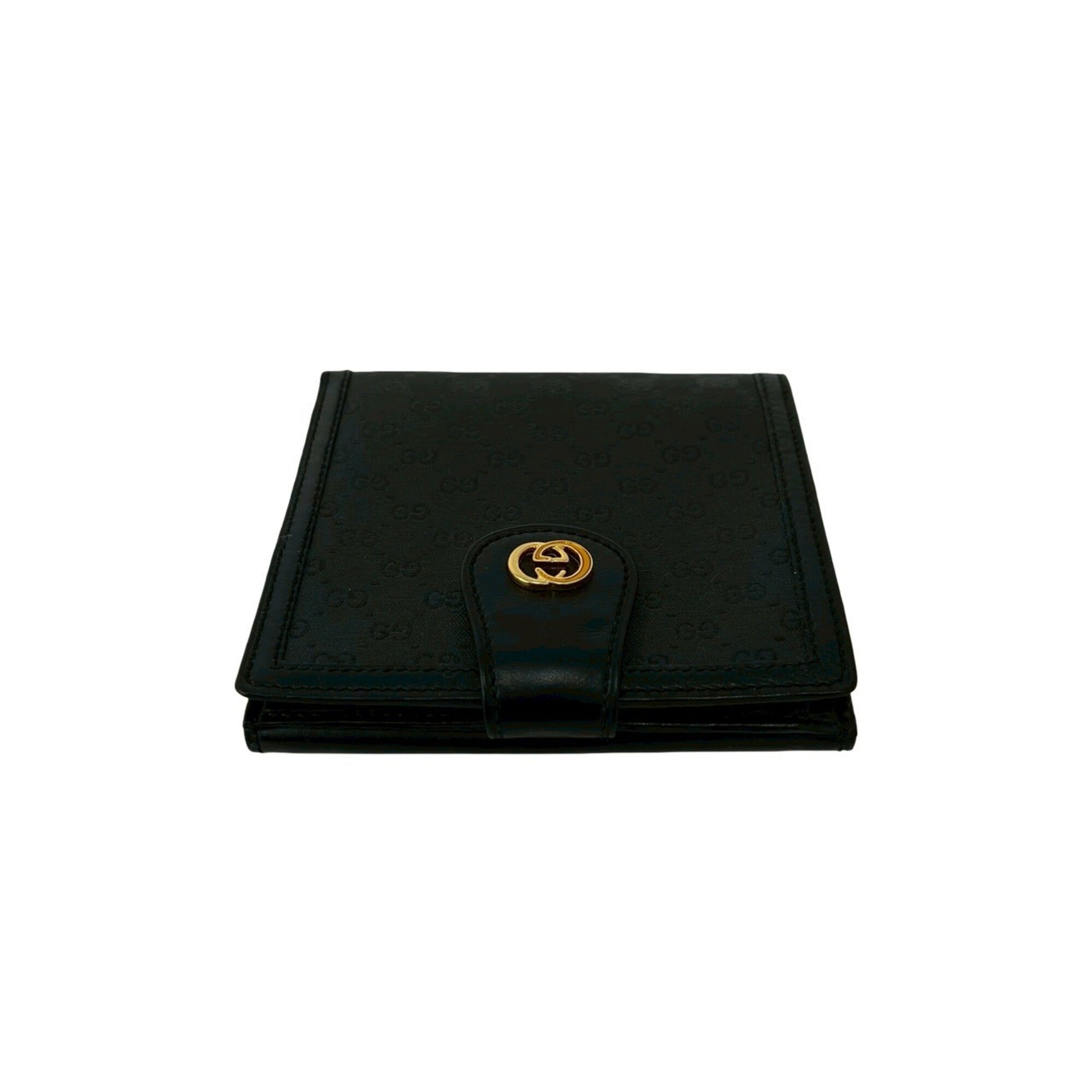 Gucci Black Leather Pvc Wallet (Bi-Fold) (Pre-Owned)