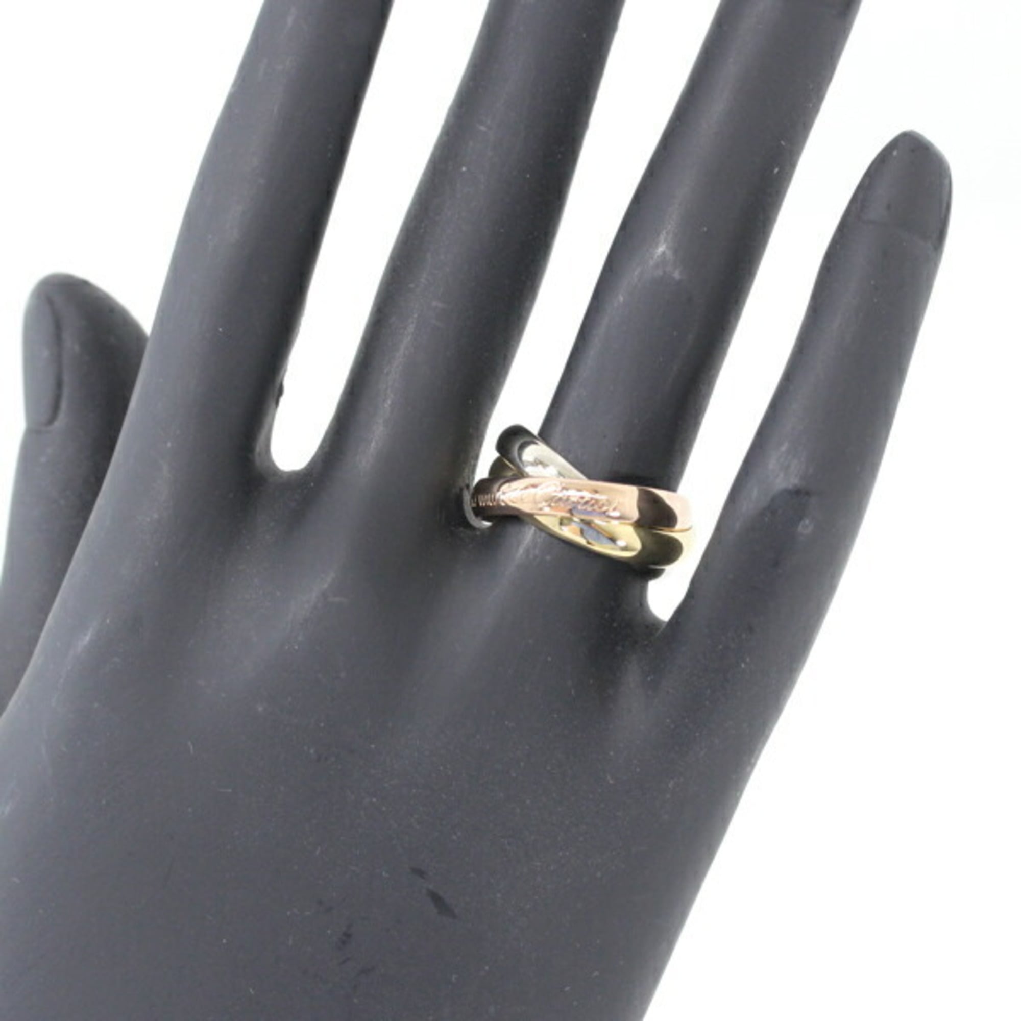 Cartier Trinity Pink White Yellow Band Ring (Pre-Owned)