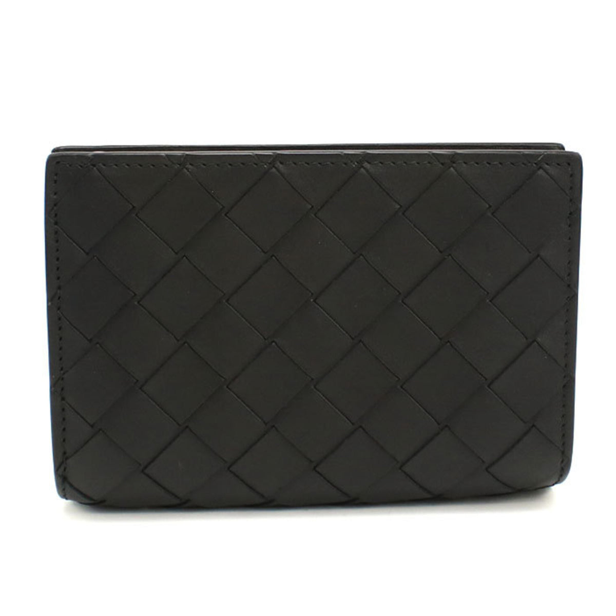 Bottega Veneta Black Leather Wallet (Bi-Fold) (Pre-Owned)