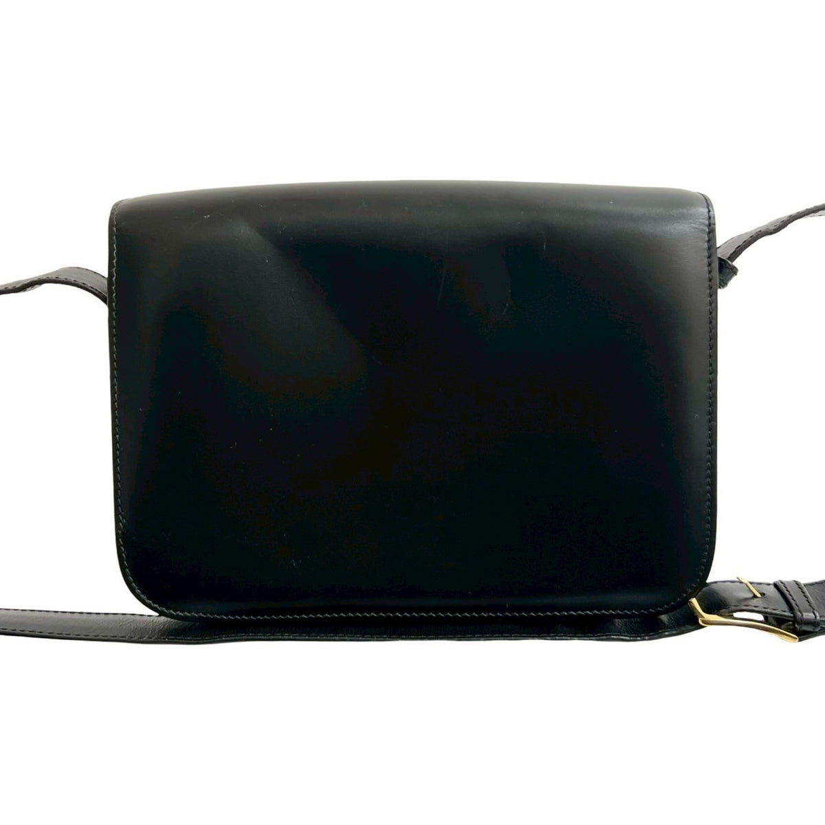 Celine Black Leather Pochette Shoulder Bag (Pre-Owned)