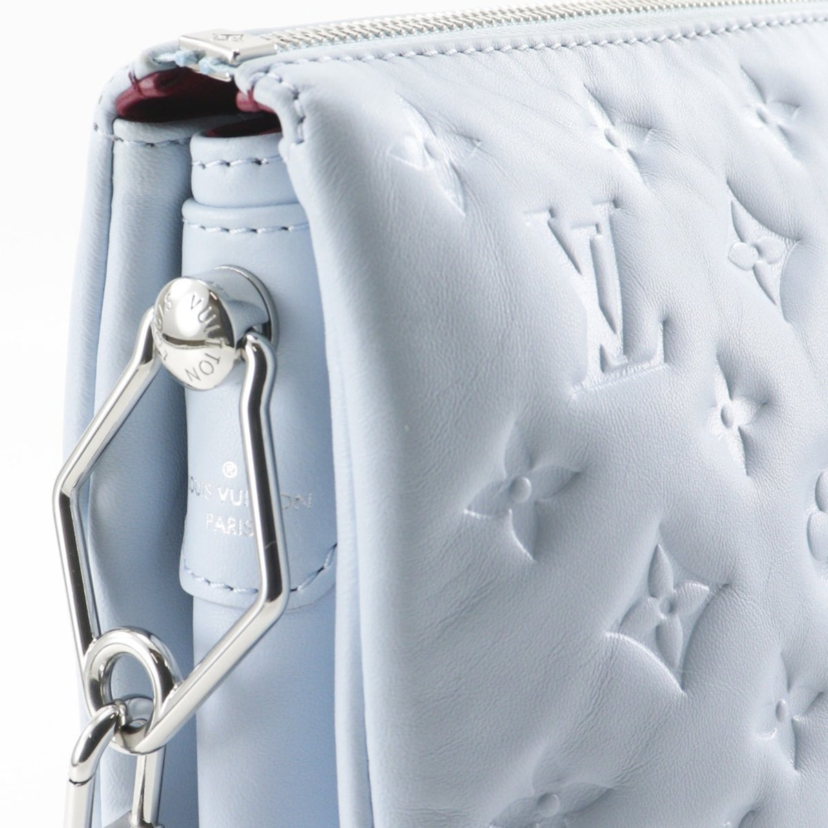 Louis Vuitton Light Blue Monogram Shoulder Bag (Pre-Owned)