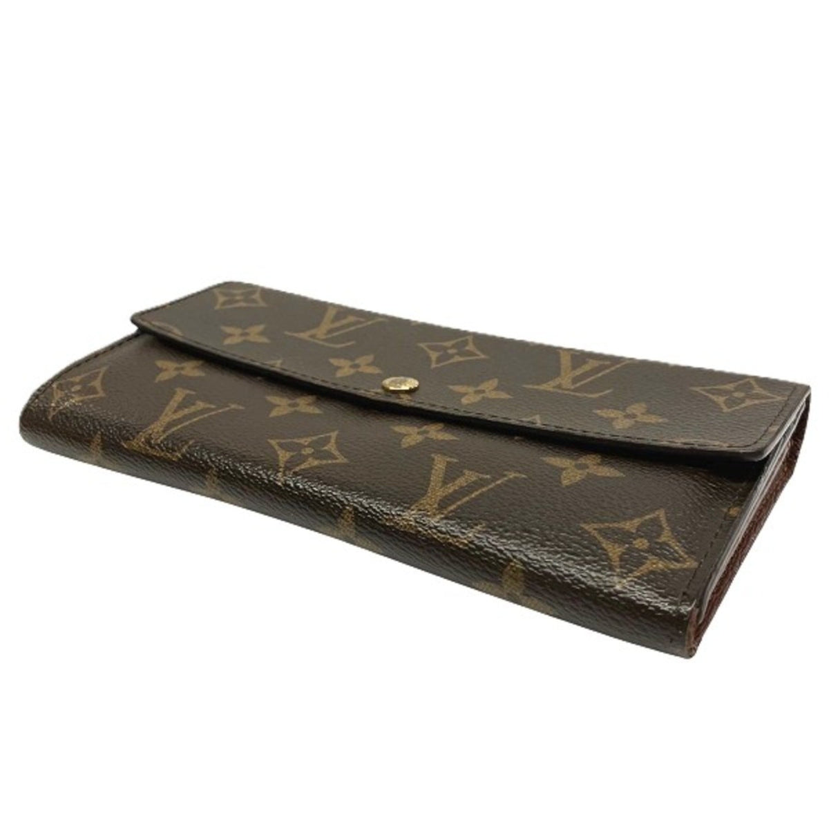 Louis Vuitton Monogram Brown Monogram Long Wallet (Bi-Fold) (Pre-Owned)