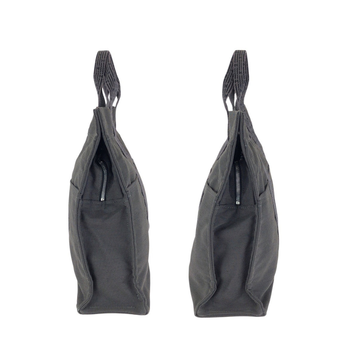 Hermes Gray Polyamide Polyester Handbag Tote Bag (Pre-Owned)