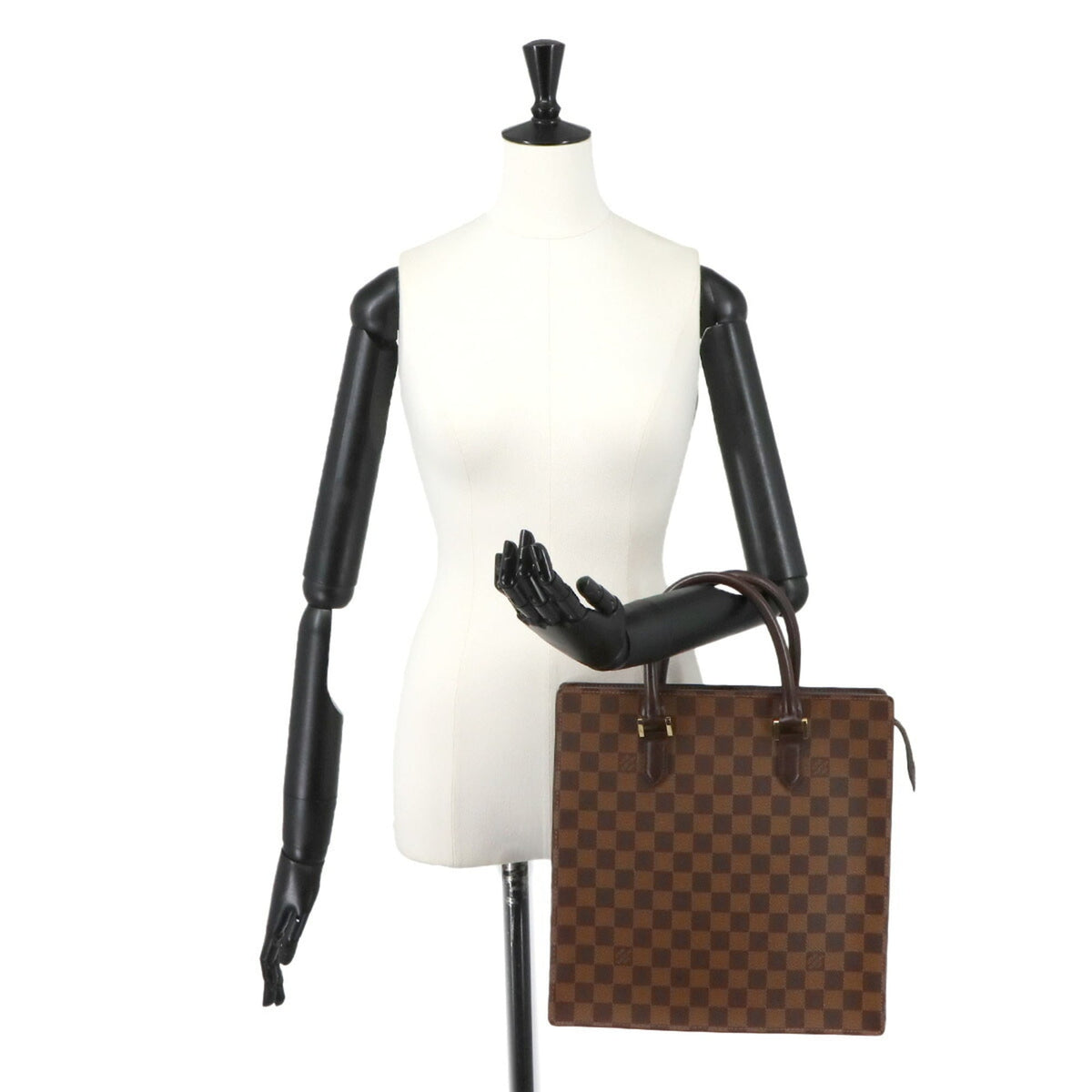 Louis Vuitton Brown Damier Canvas Ebene Damier Canvas Handbag Tote Bag (Pre-Owned)