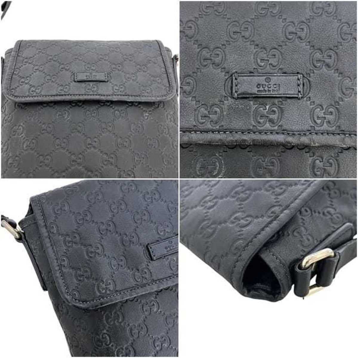 Gucci Black Leather Shoulder Bag (Pre-Owned)
