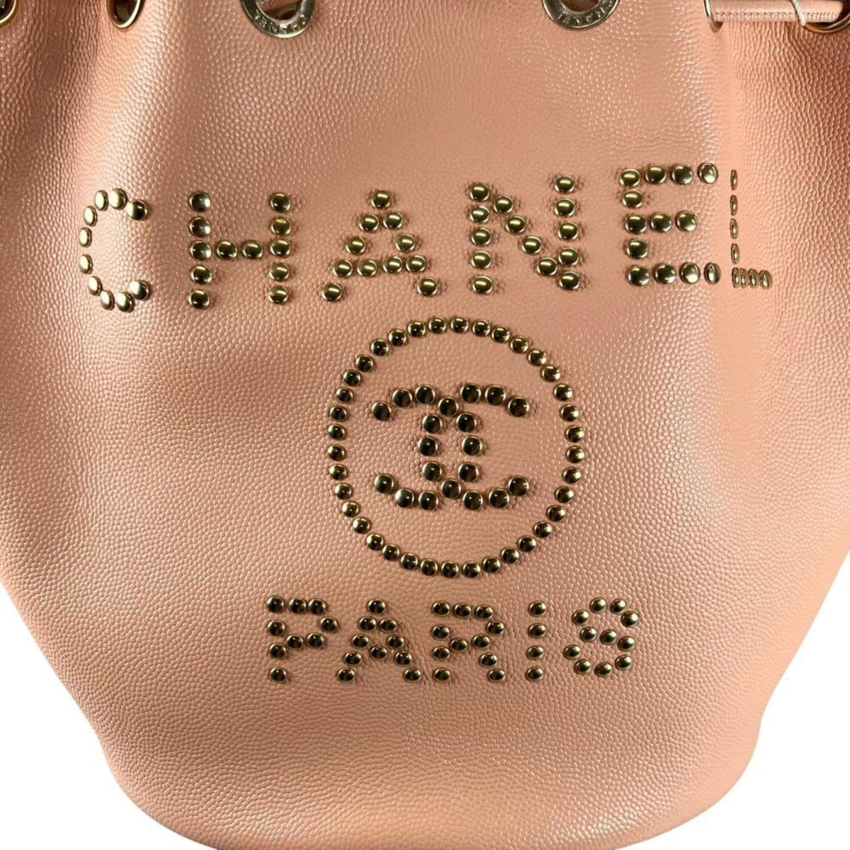Chanel Pink Grained Calfskin Shoulder Bag (Pre-Owned)