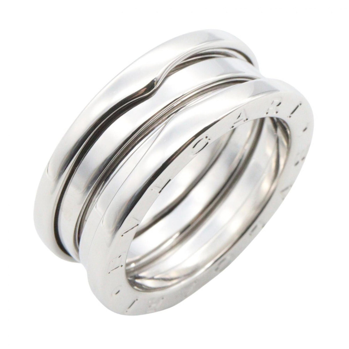 Bvlgari Silver White Gold (18K) Band Ring (Pre-Owned)