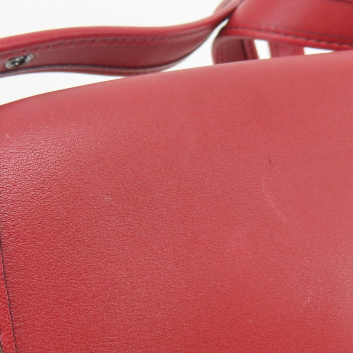 Coach Red Color Leather Pochette Shoulder Bag (Pre-Owned)