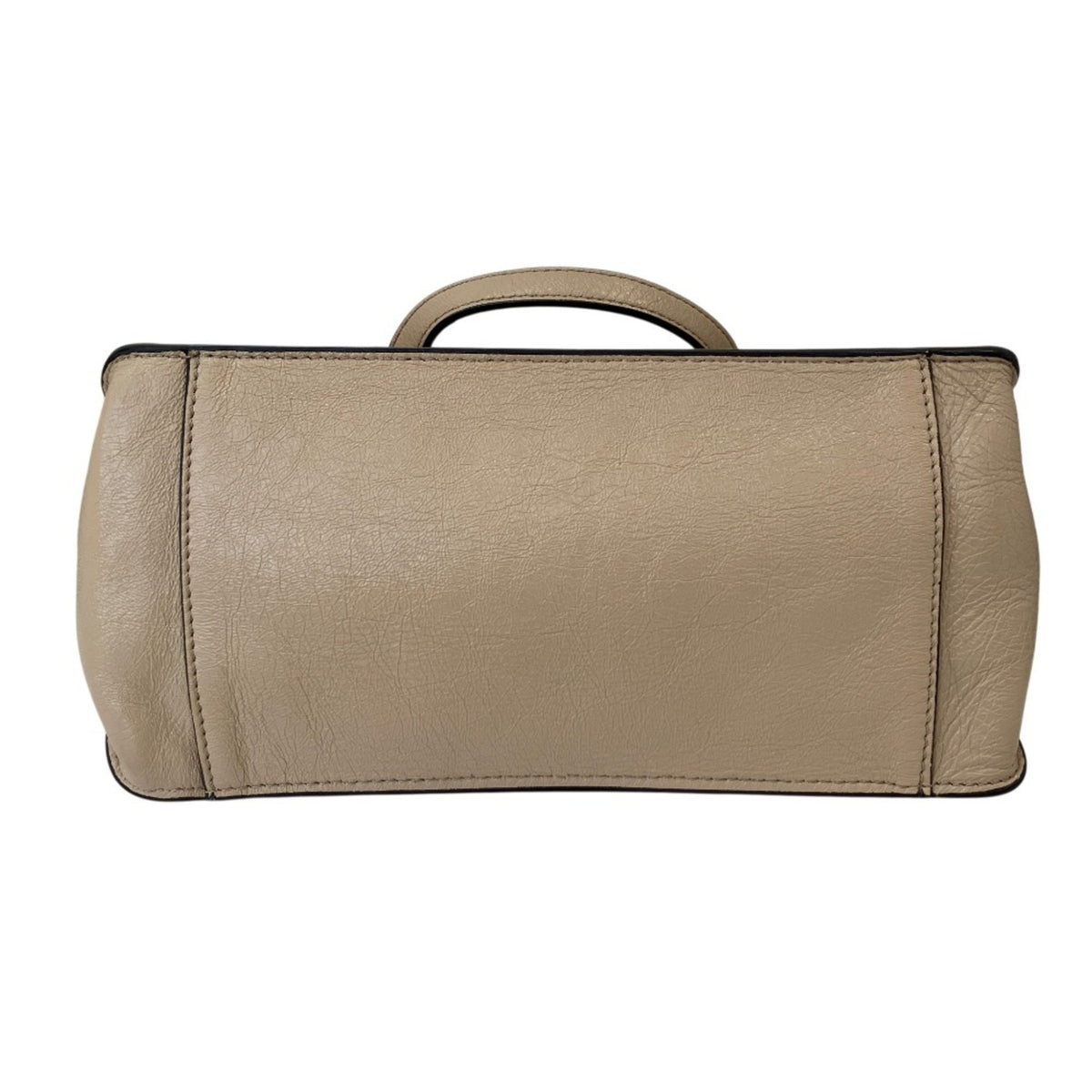 Fendi Grayish Leather Shoulder Bag (Pre-Owned)