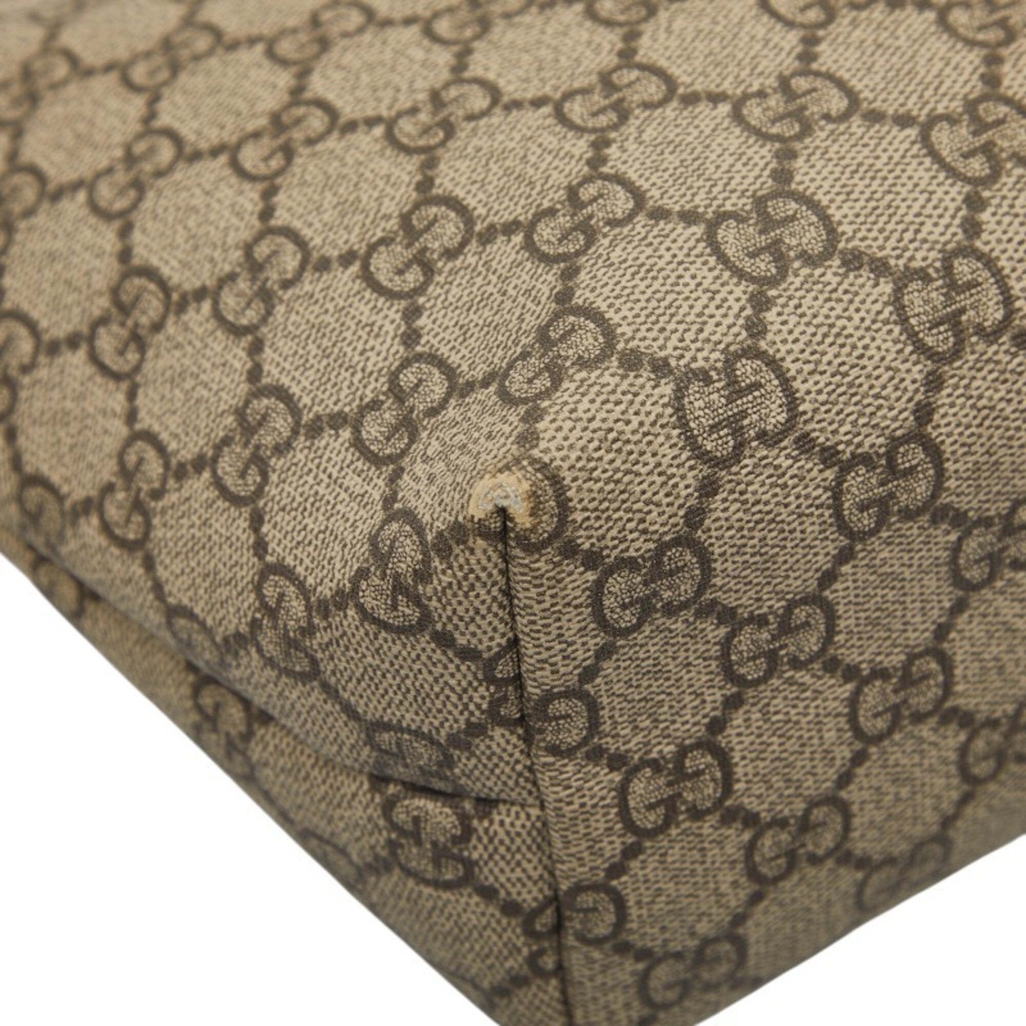 Gucci Beige Pink Pvc Leather Handbag (Pre-Owned)