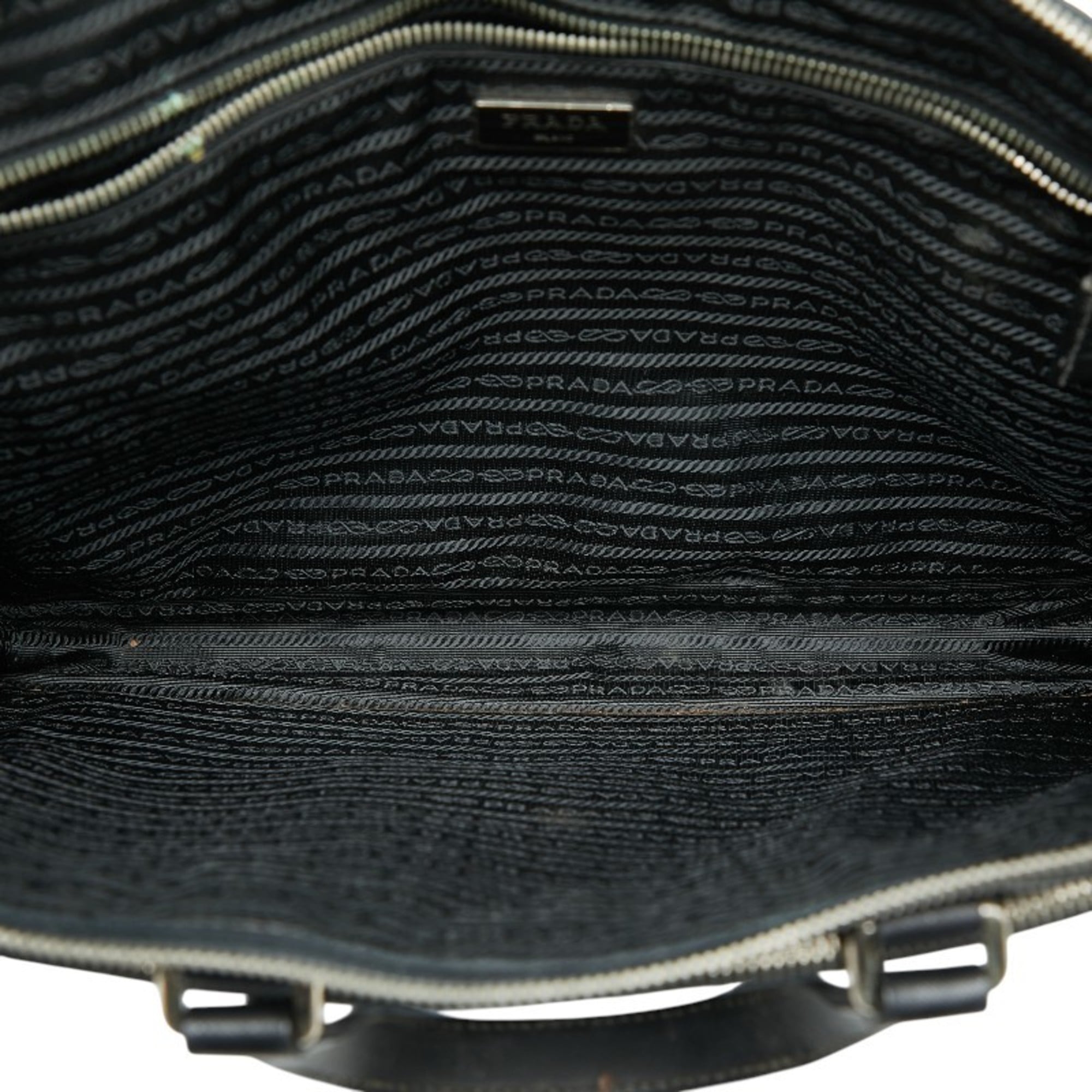 Prada Black Leather Handbag (Pre-Owned)