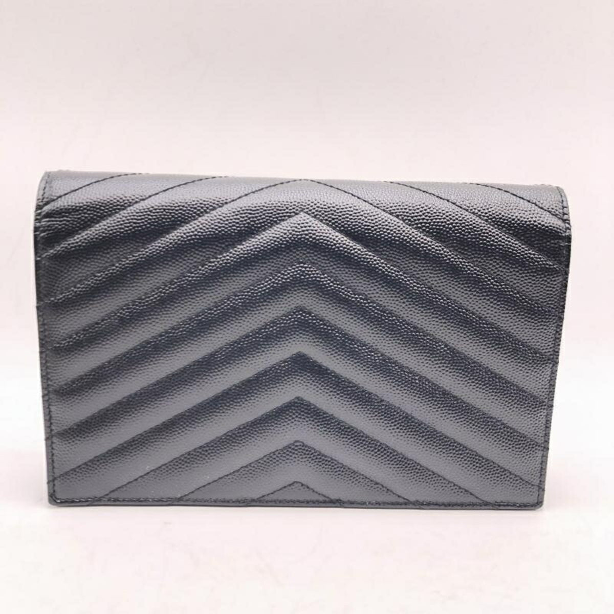 Yves Saint Laurent Black Chain/Shoulder Wallet (Pre-Owned)