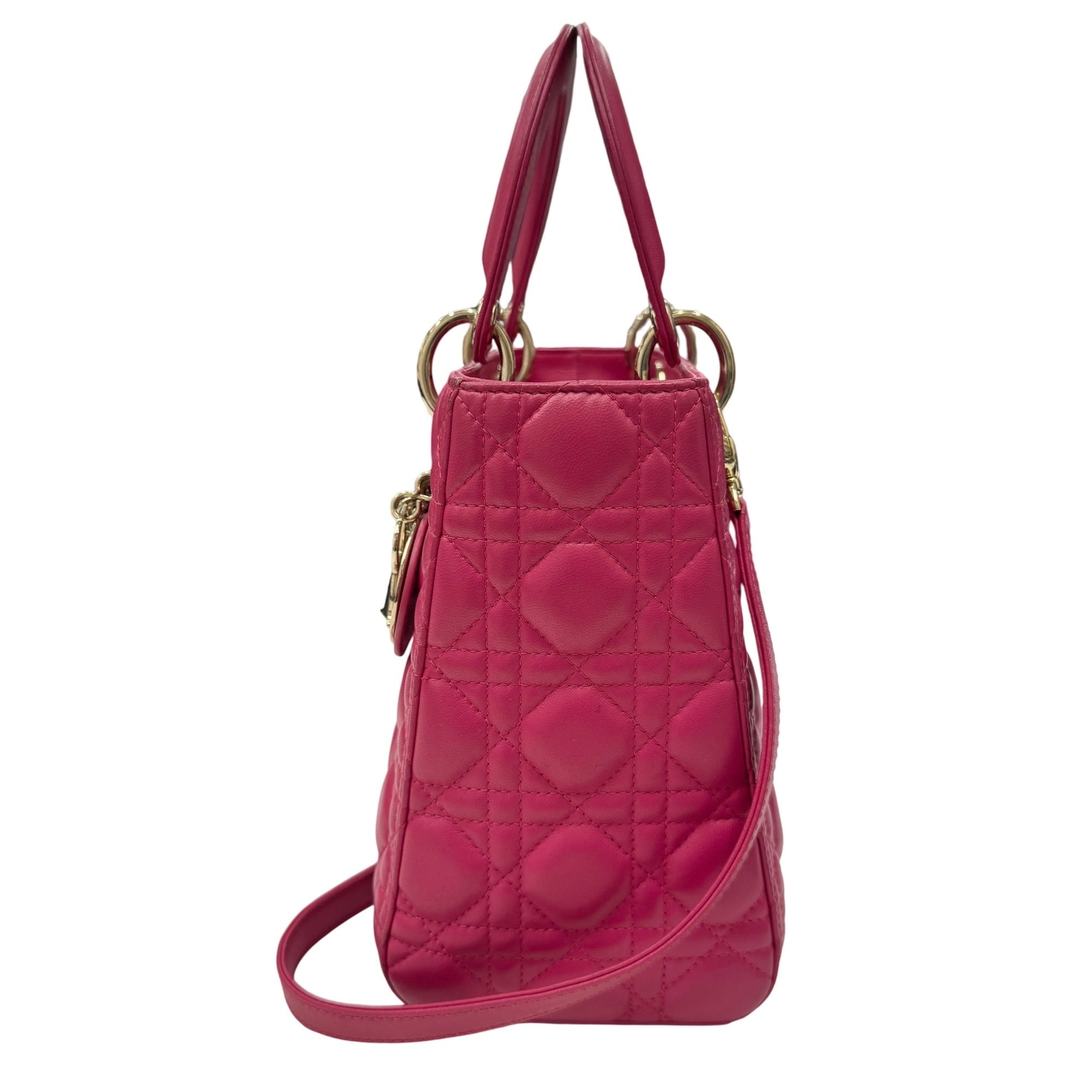 Christian Dior Pink Leather Handbag (Pre-Owned)