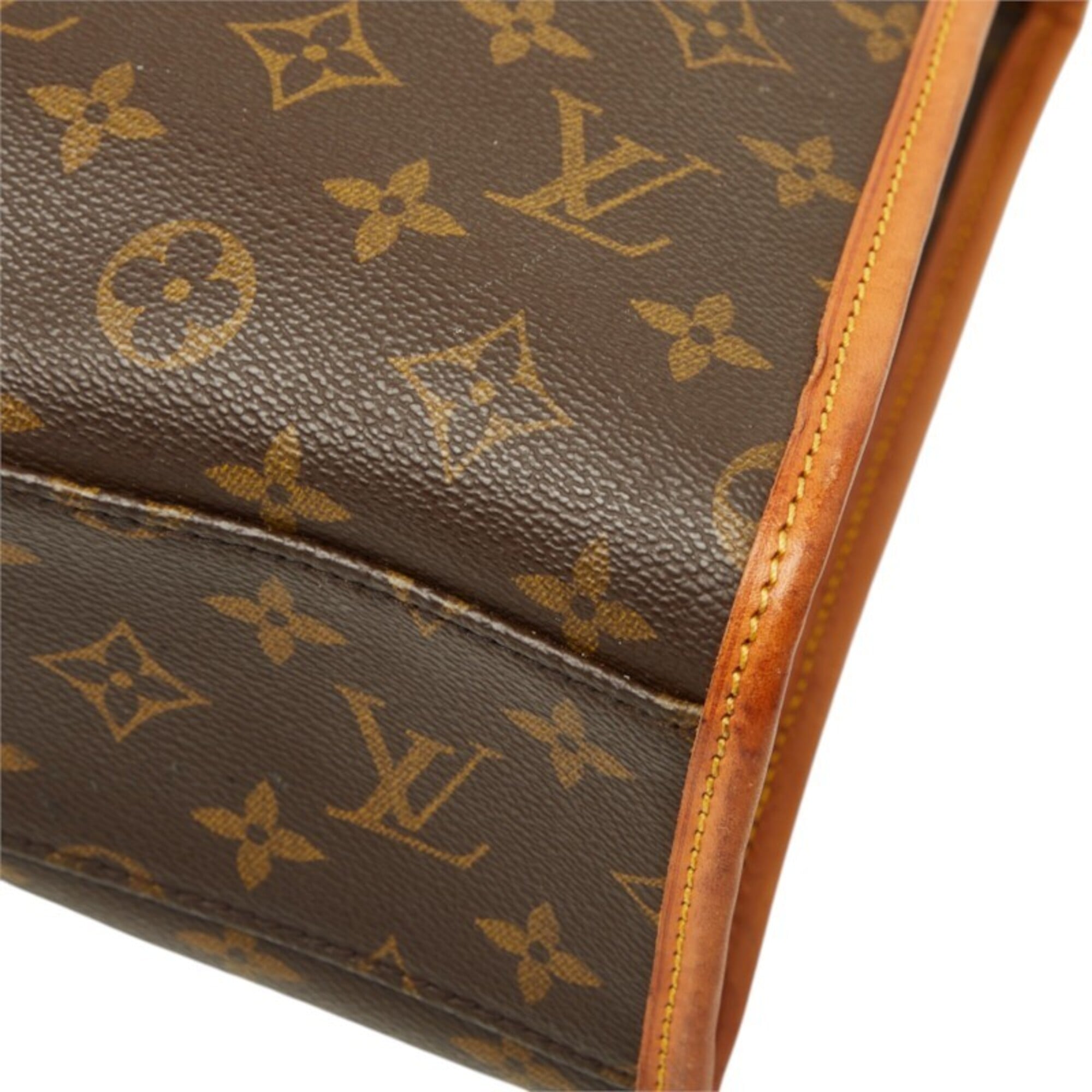 Louis Vuitton Black Brown Monogram Pvc Leather Handbag Shoulder Bag (Pre-Owned)
