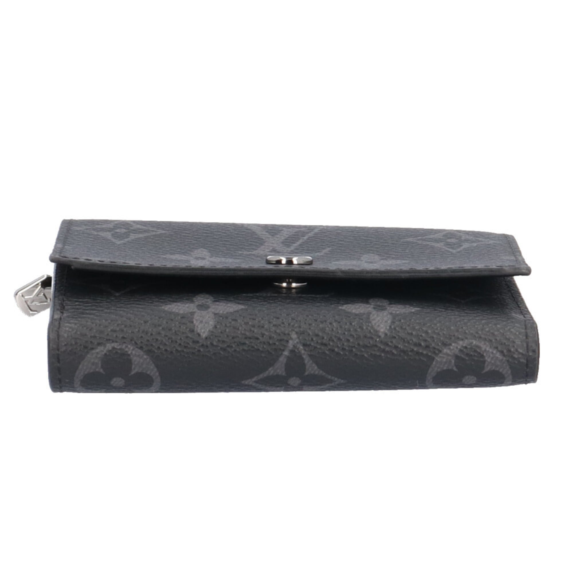 Louis Vuitton Black Monogram Eclipse Wallet (Tri-Fold) (Pre-Owned)