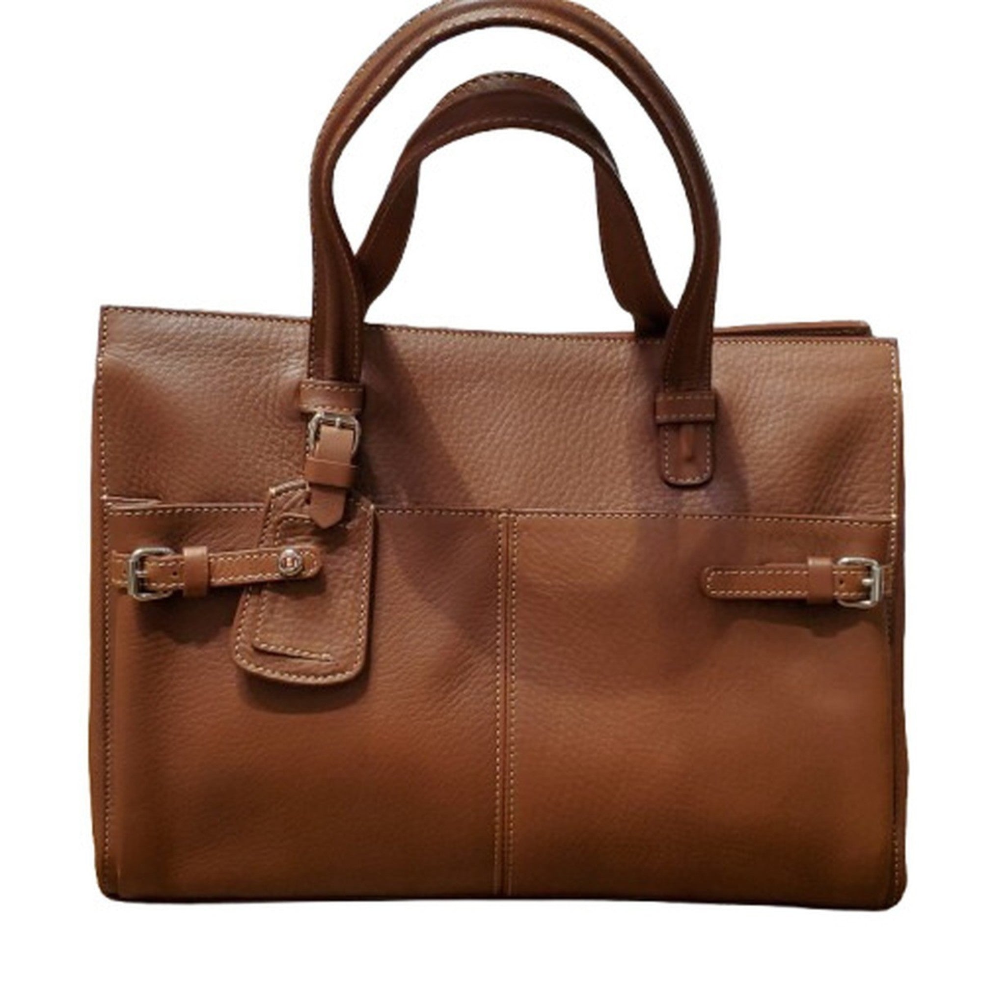 Bally Brown Leather Handbag Shoulder Bag (Pre-Owned)