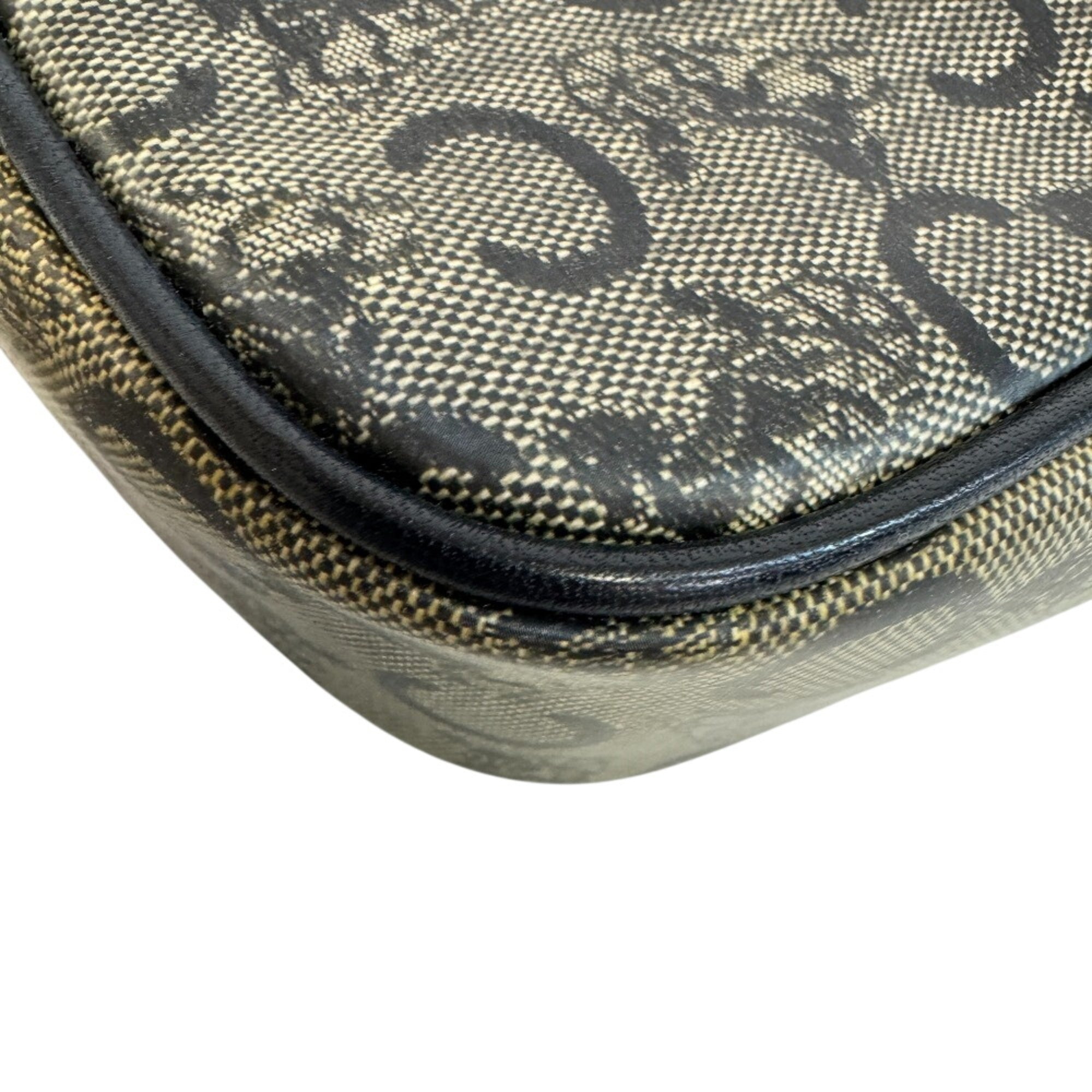 Celine Gray Navy Pvc Leather Pochette Shoulder Bag (Pre-Owned)