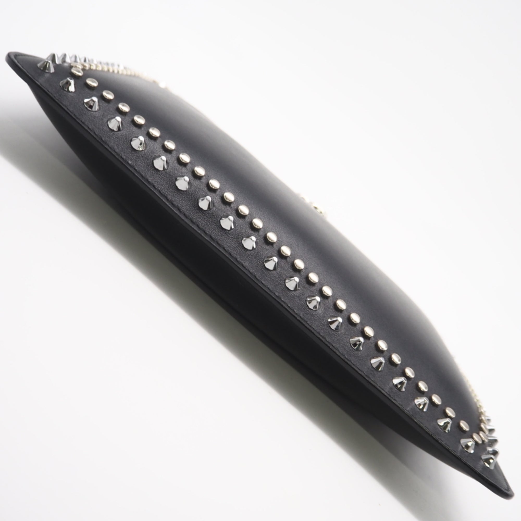 Jimmy Choo Black Leather Clutch Bag (Pre-Owned)