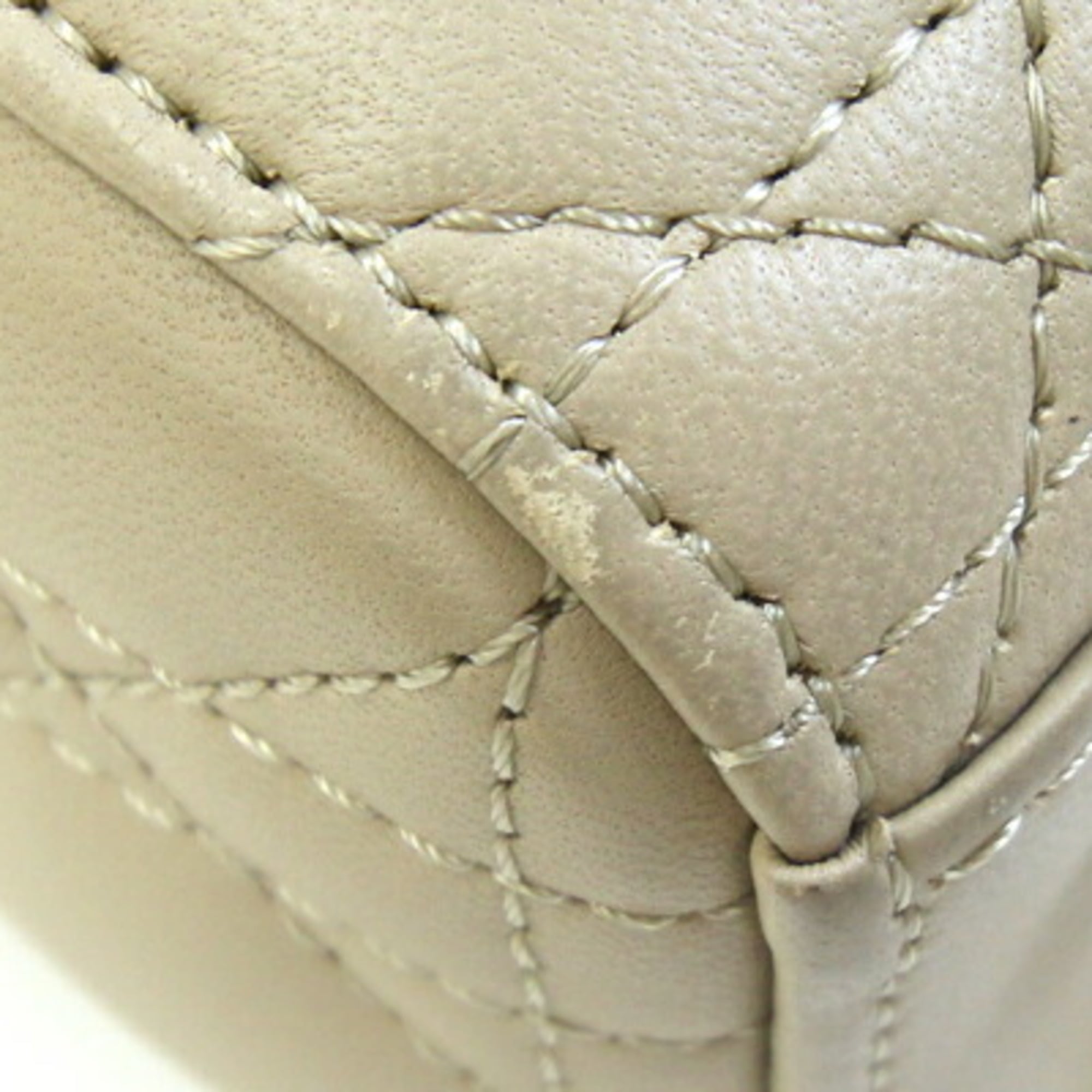 Christian Dior Beige Leather Handbag (Pre-Owned)