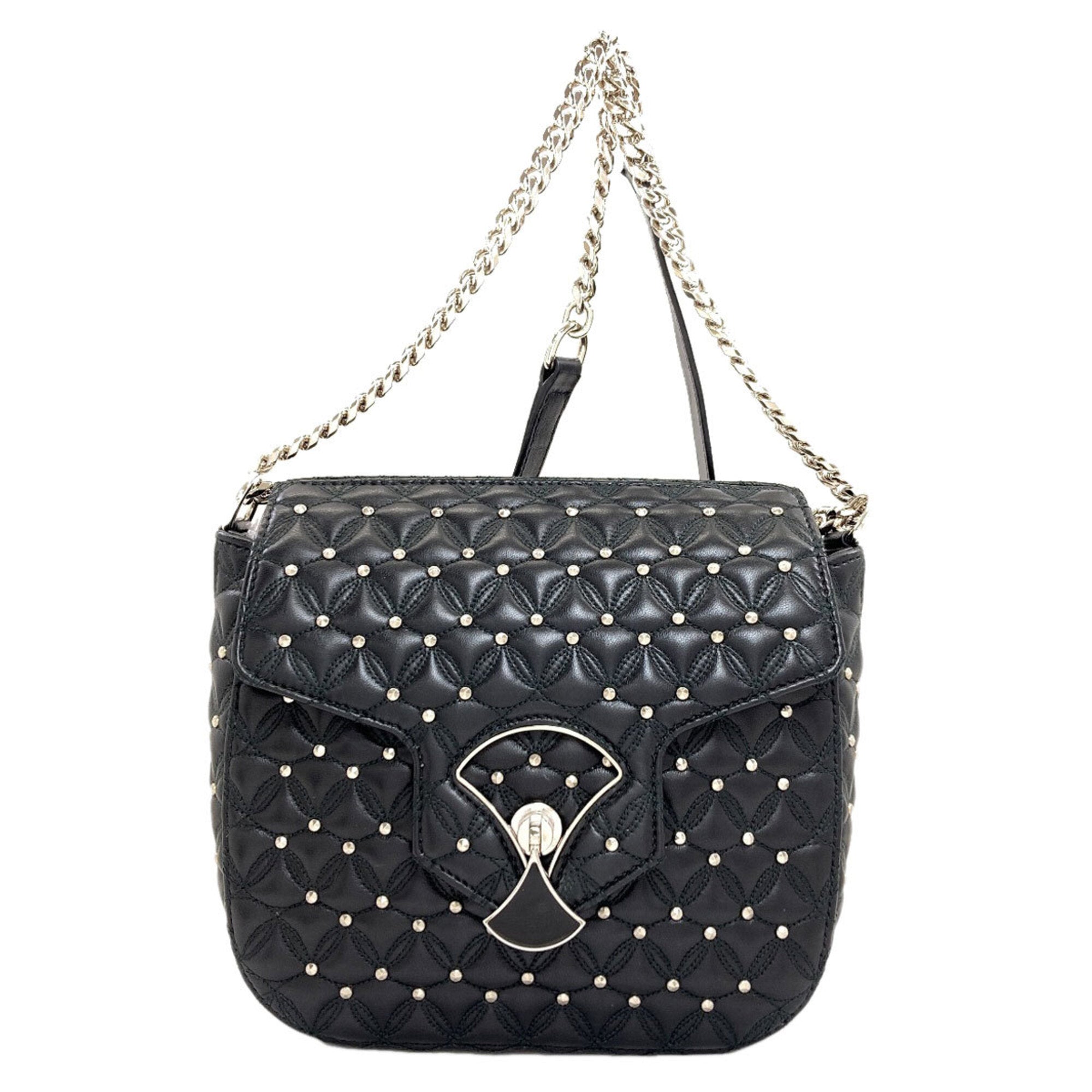 Bvlgari Black Leather Shoulder Bag (Pre-Owned)