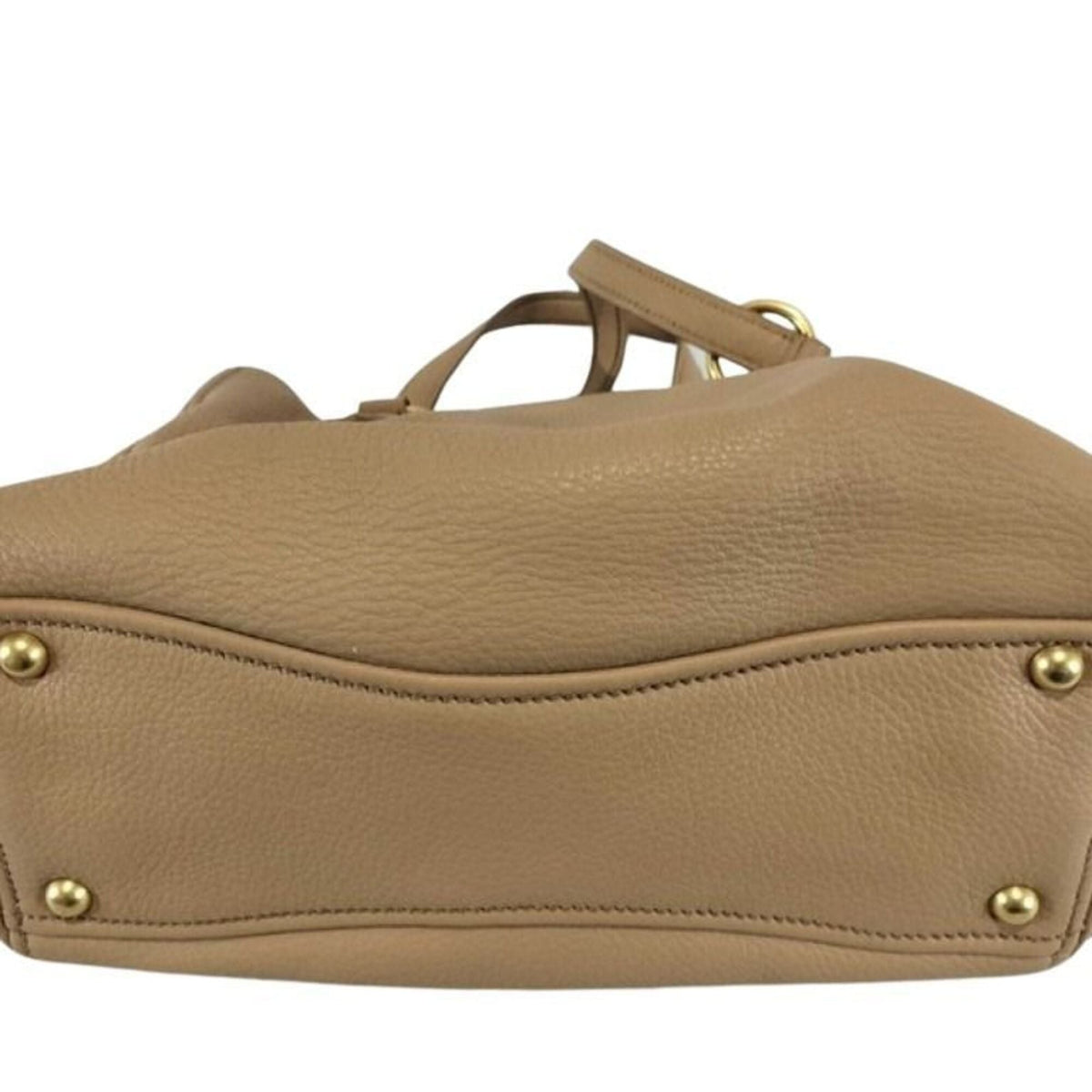 Miu Miu Beige Leather Handbag (Pre-Owned)