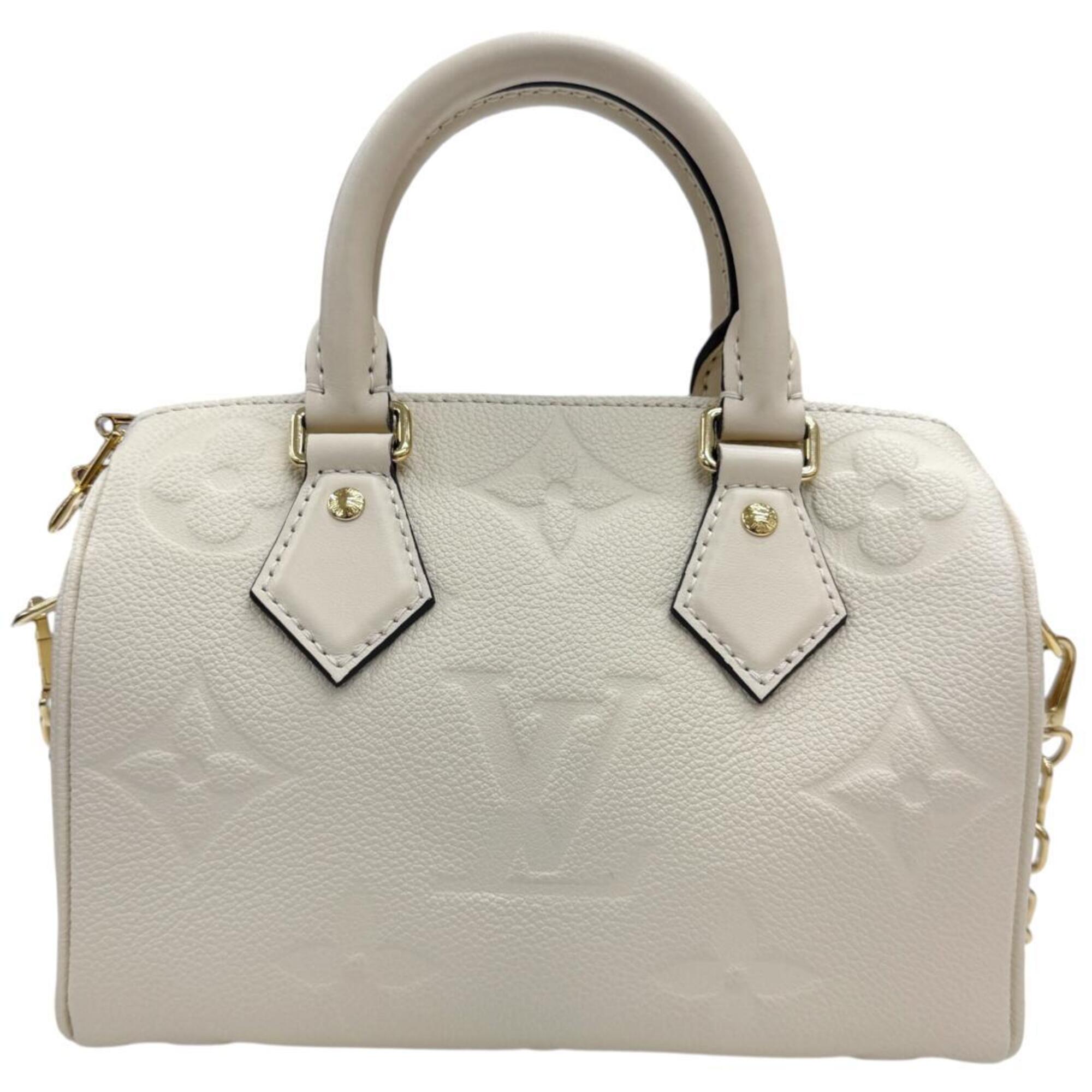 Louis Vuitton Monogram Empreinte Beige Cream Monogram Empreinte Boston Bag (Pre-Owned)