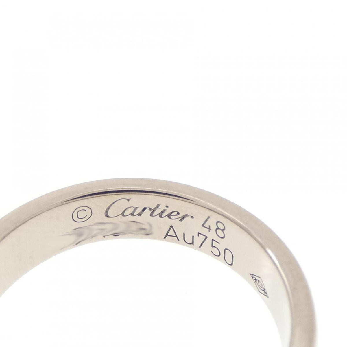 Cartier White Gold White Gold (18K) Band Ring (Pre-Owned)