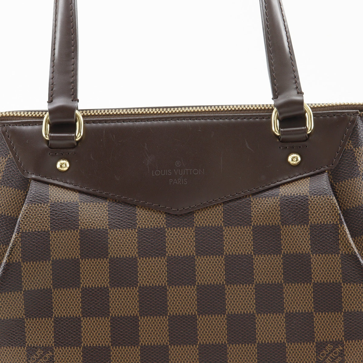 Louis Vuitton Damier Brown Damier Canvas Tote Bag (Pre-Owned)