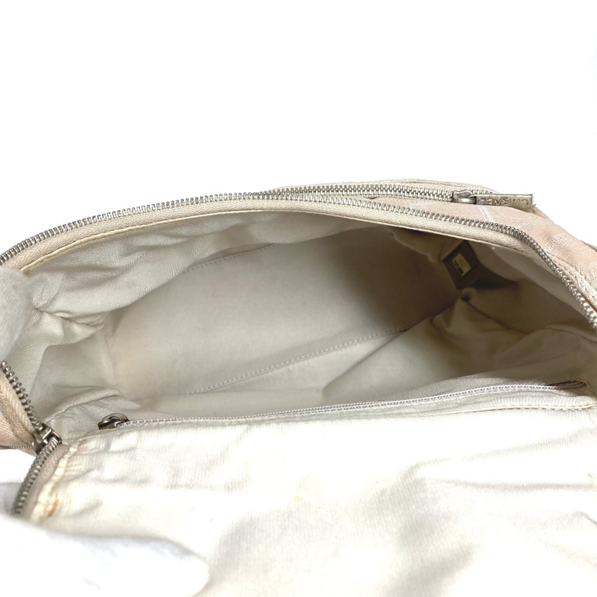 Chanel New Travel Line Beige Nylon Leather Backpack (Pre-Owned)