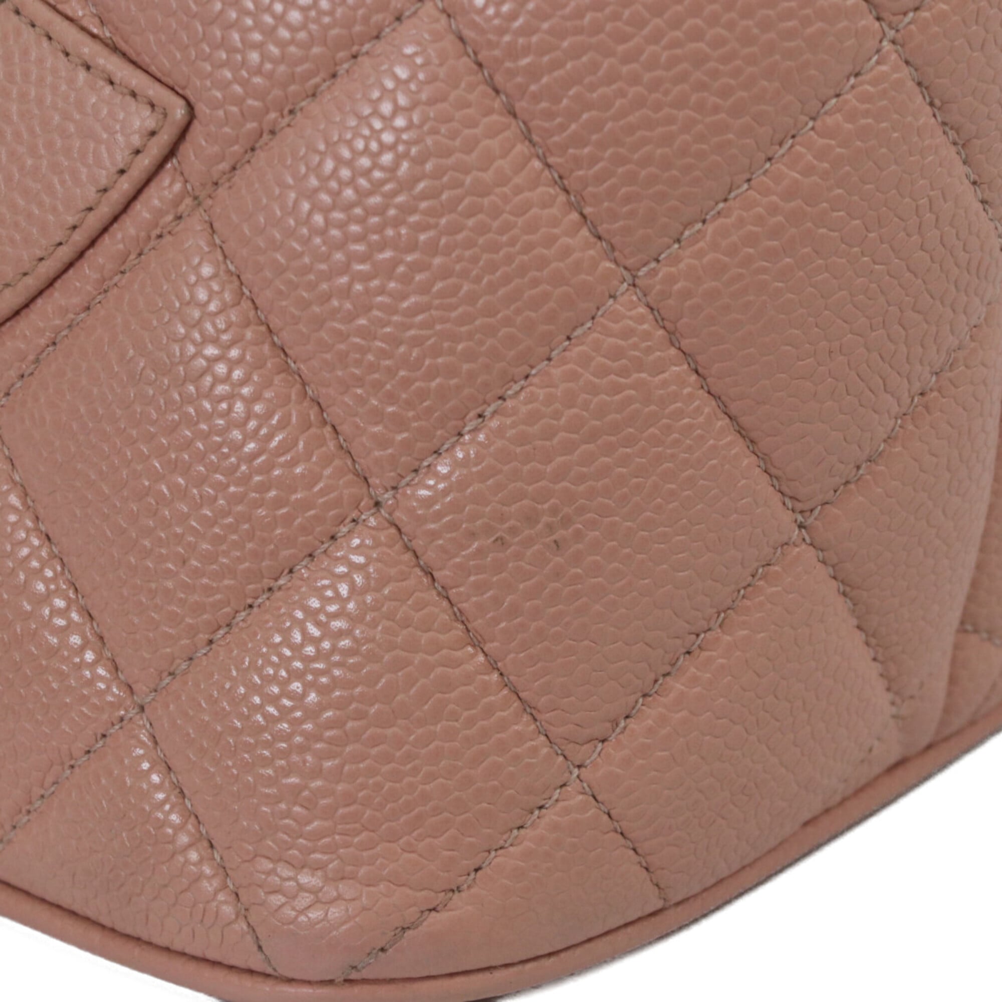 Chanel Pink Grained Calfskin Tote Bag (Pre-Owned)