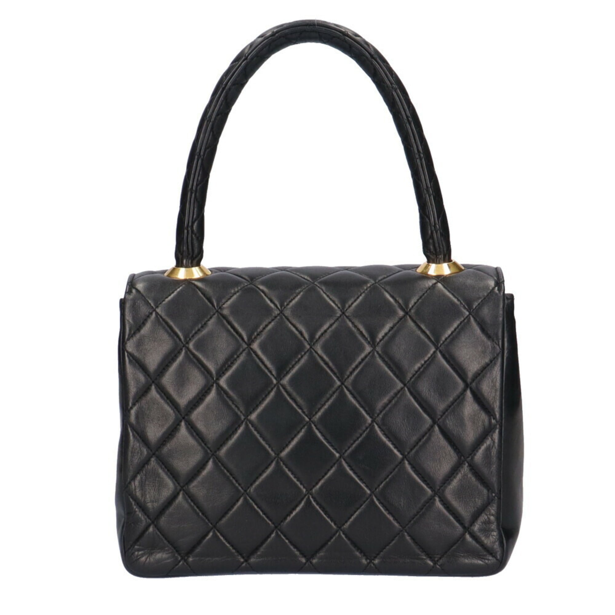 Chanel Black Leather Handbag (Pre-Owned)