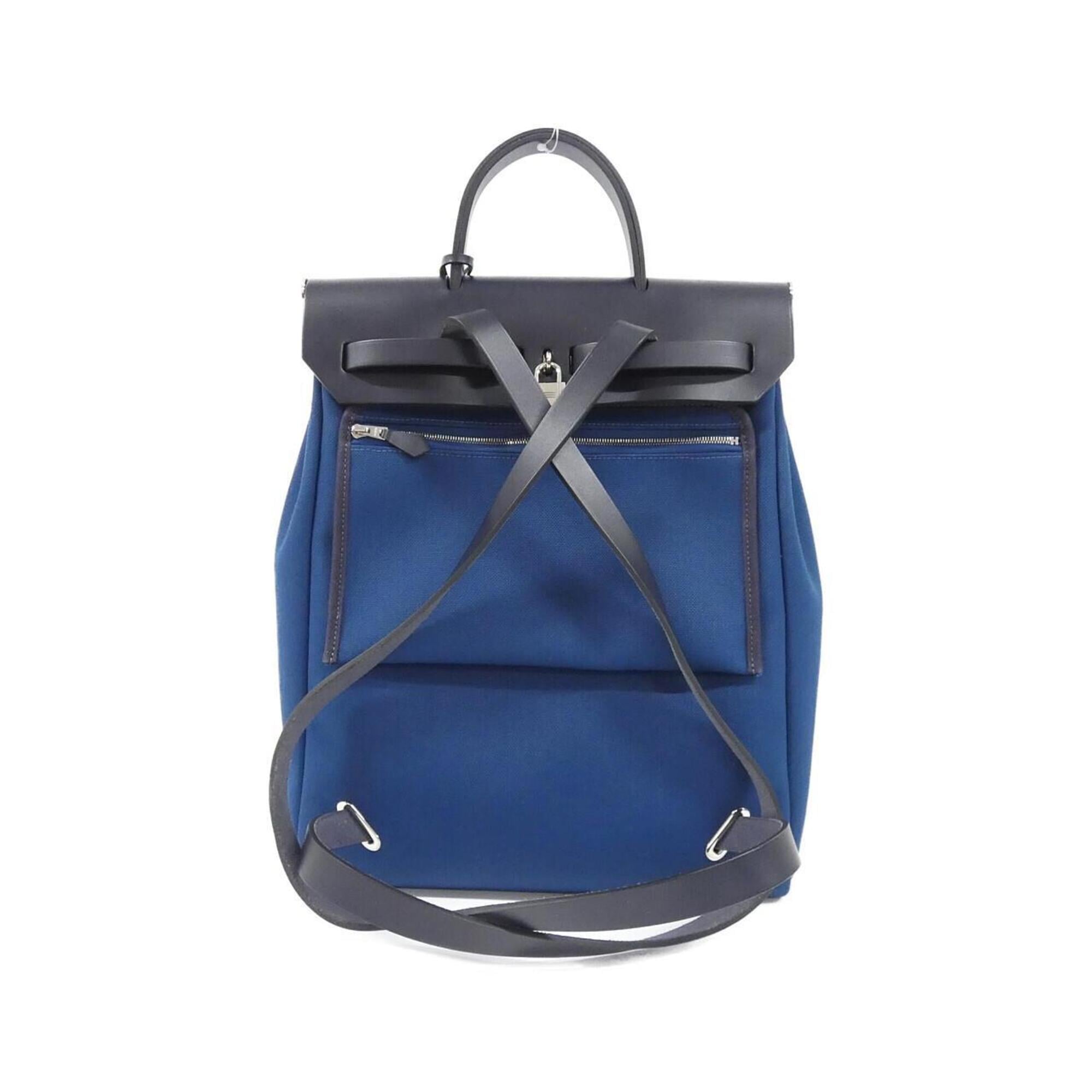 Hermes Blue Indigo Deep Blue Backpack Pouch (Pre-Owned)