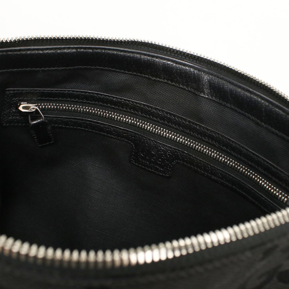 Gucci Black Canvas Clutch Bag Shoulder Bag (Pre-Owned)